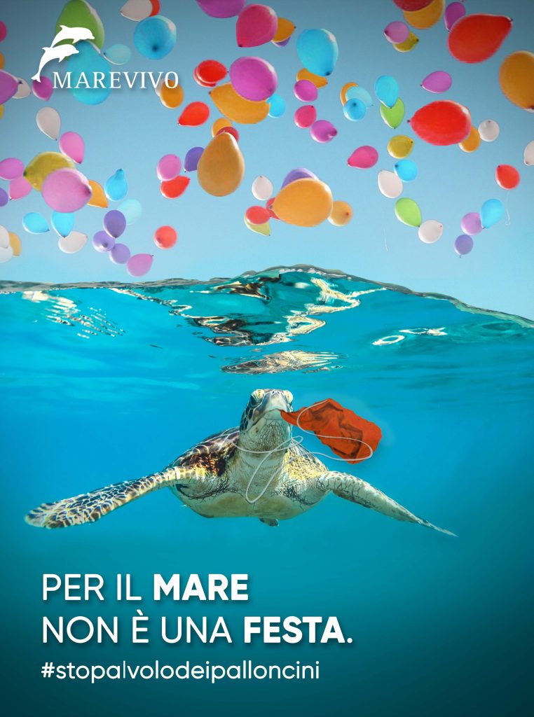 palloncini inquinamento mare