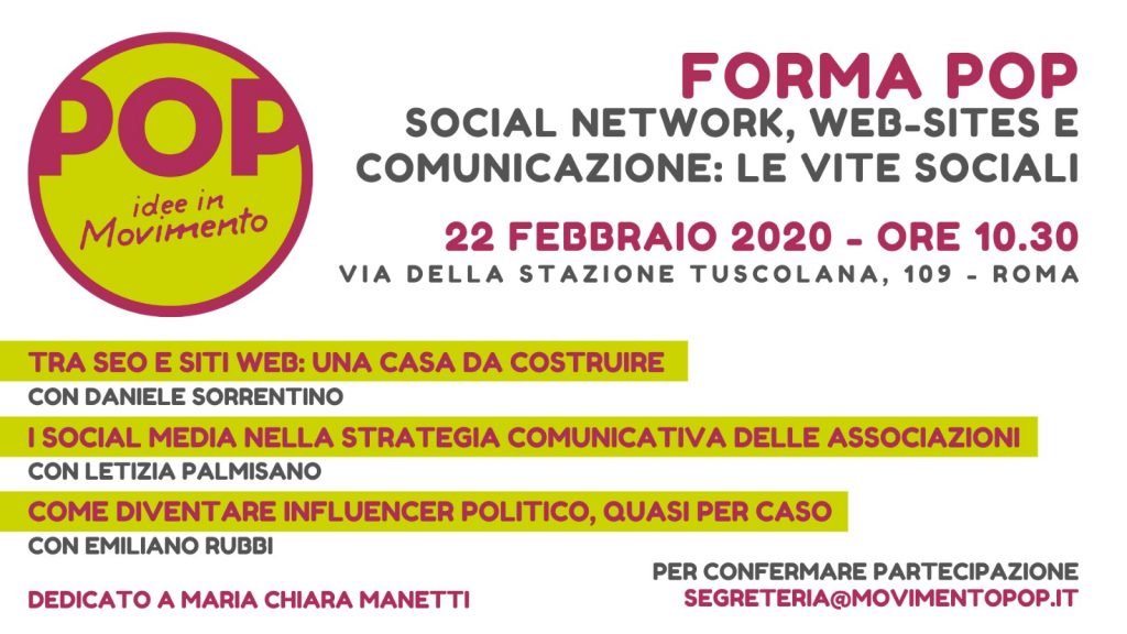 social network web e comunicazione per associazioni