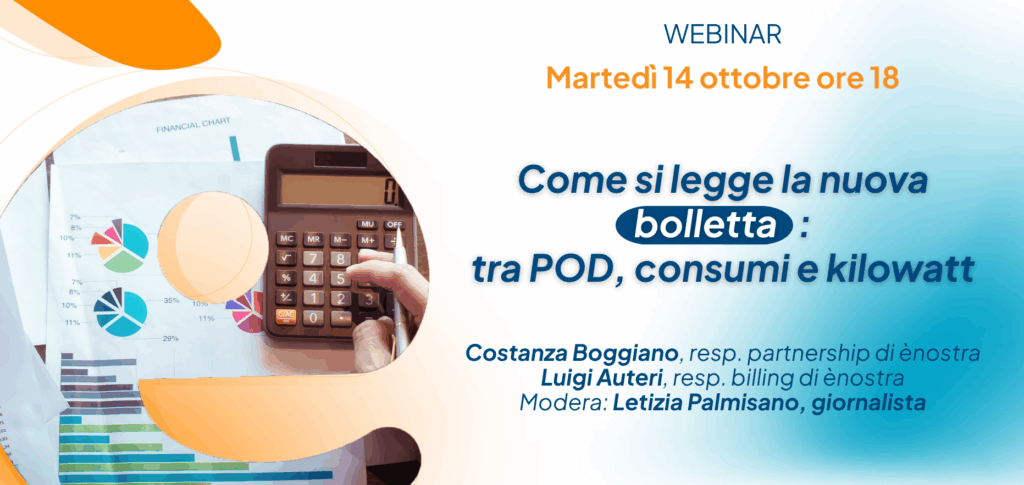 Webinar – Come si legge la nuova bolletta: tra POD, consumi e kilowatt